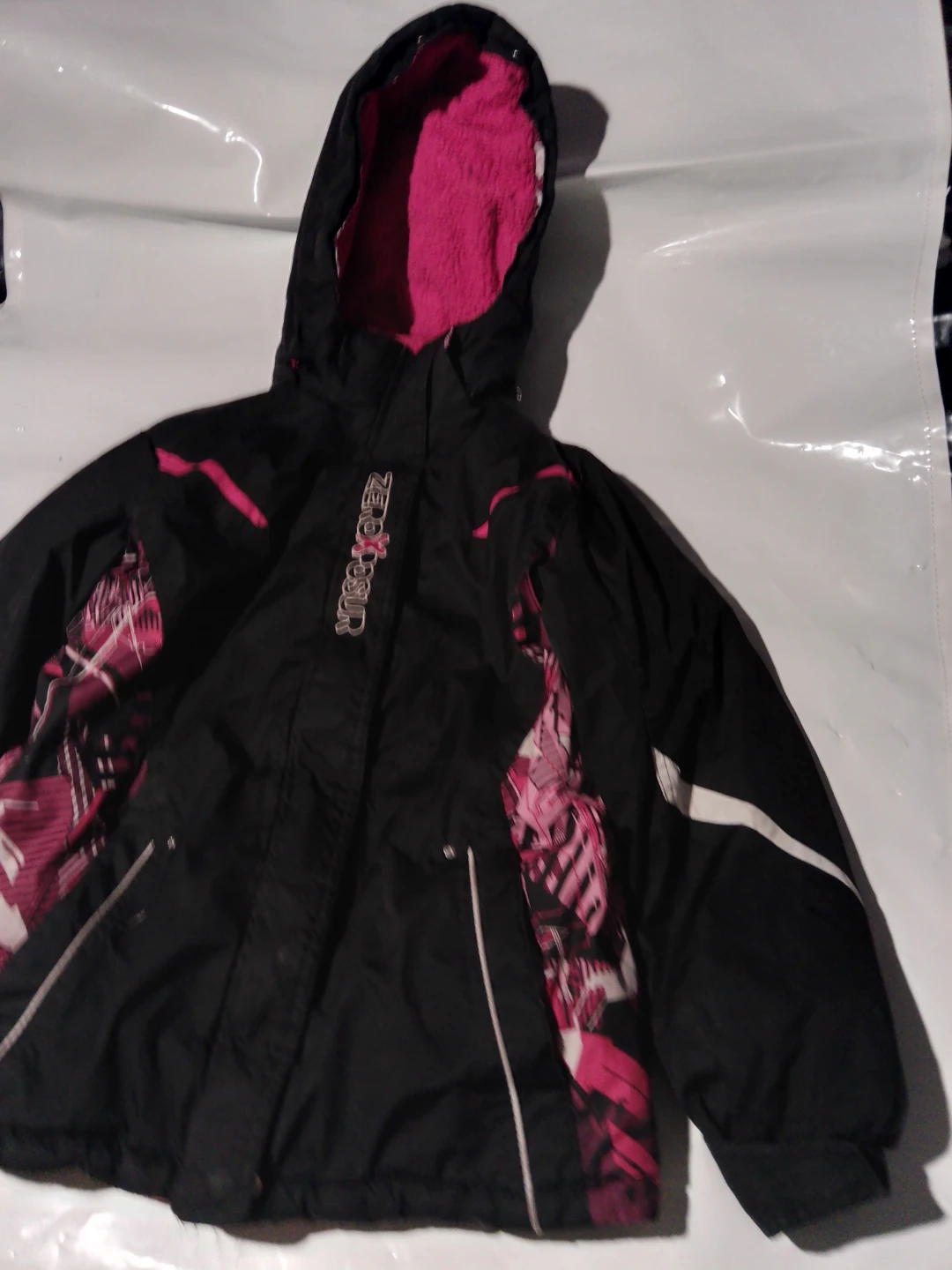 ZeroXposur Girls Winter Jacket Black and Pink Size 14