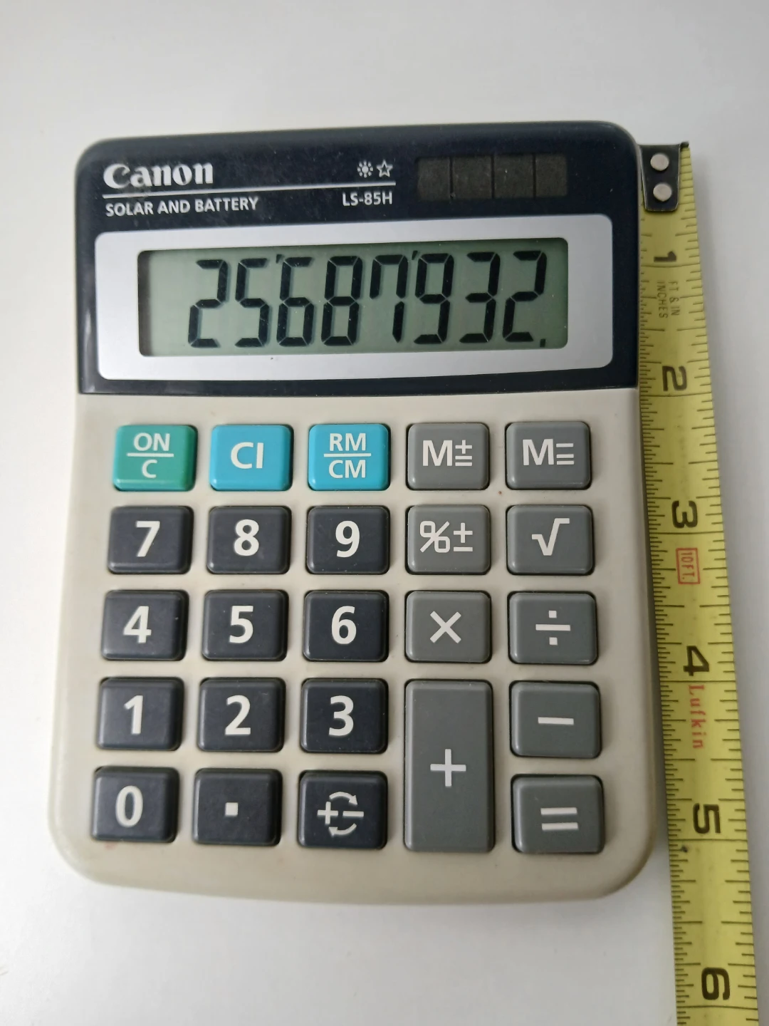 Canon LS-85H Solar and Battery Calculator. - photo 3
