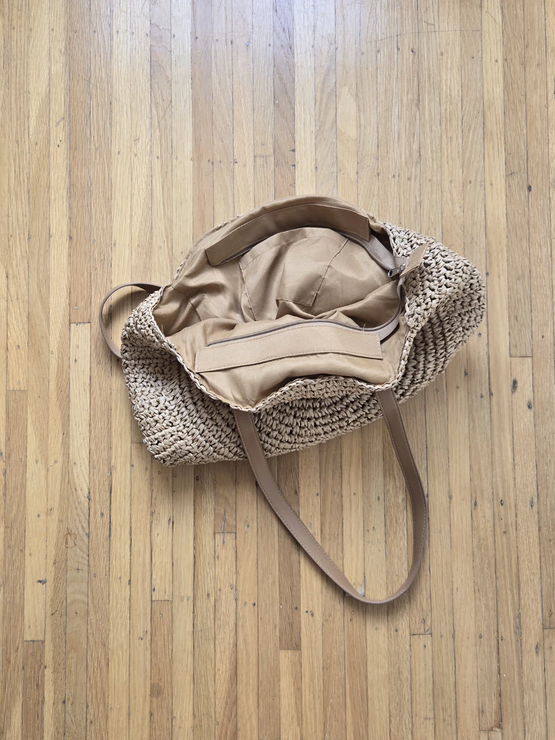 Round Straw Tote Bag - photo 3