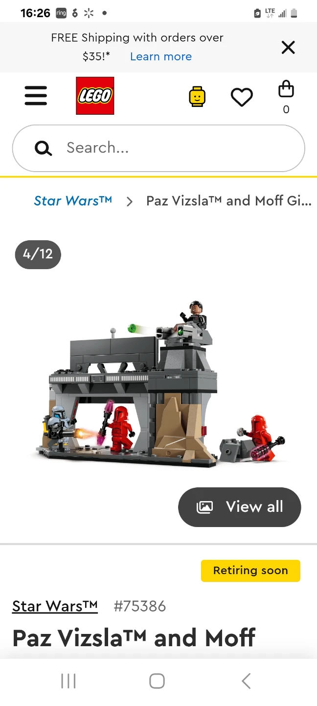 🥳NEW🤩 LEGO 75386 Star Wars Paz Vizsla & Moff Gideon Battle Set - photo 4