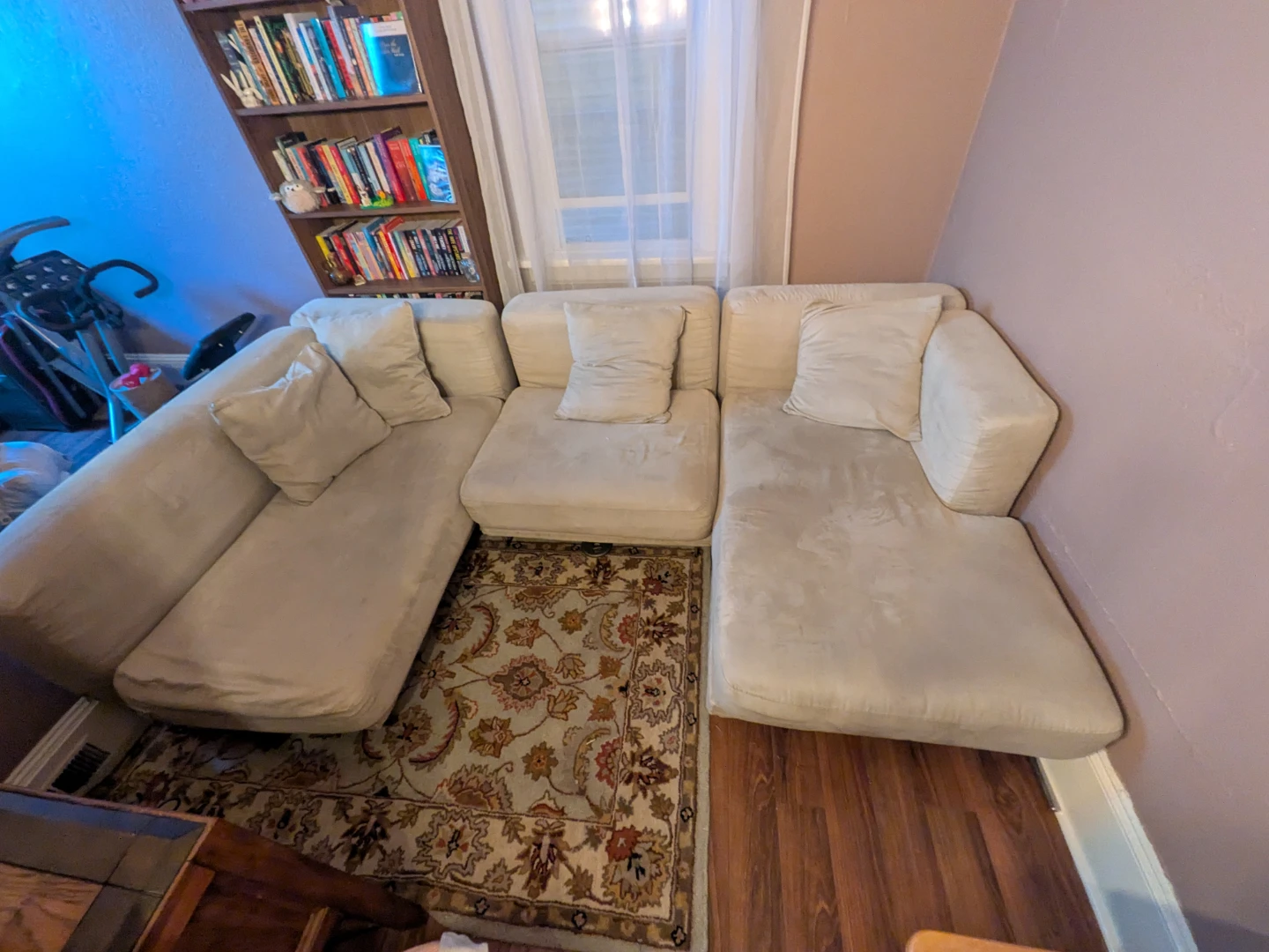 Cream sectional sofa