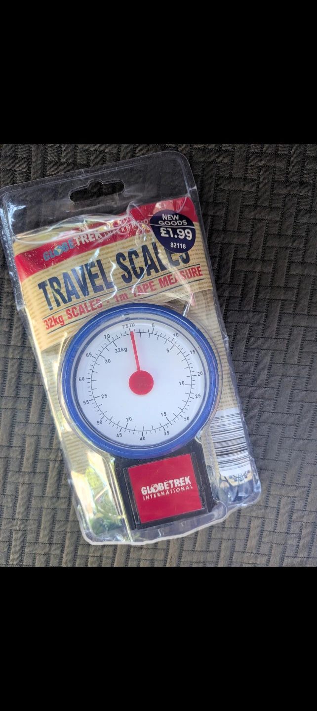 Globetrotter Travel Scale with Tape Measure  New in Pkg