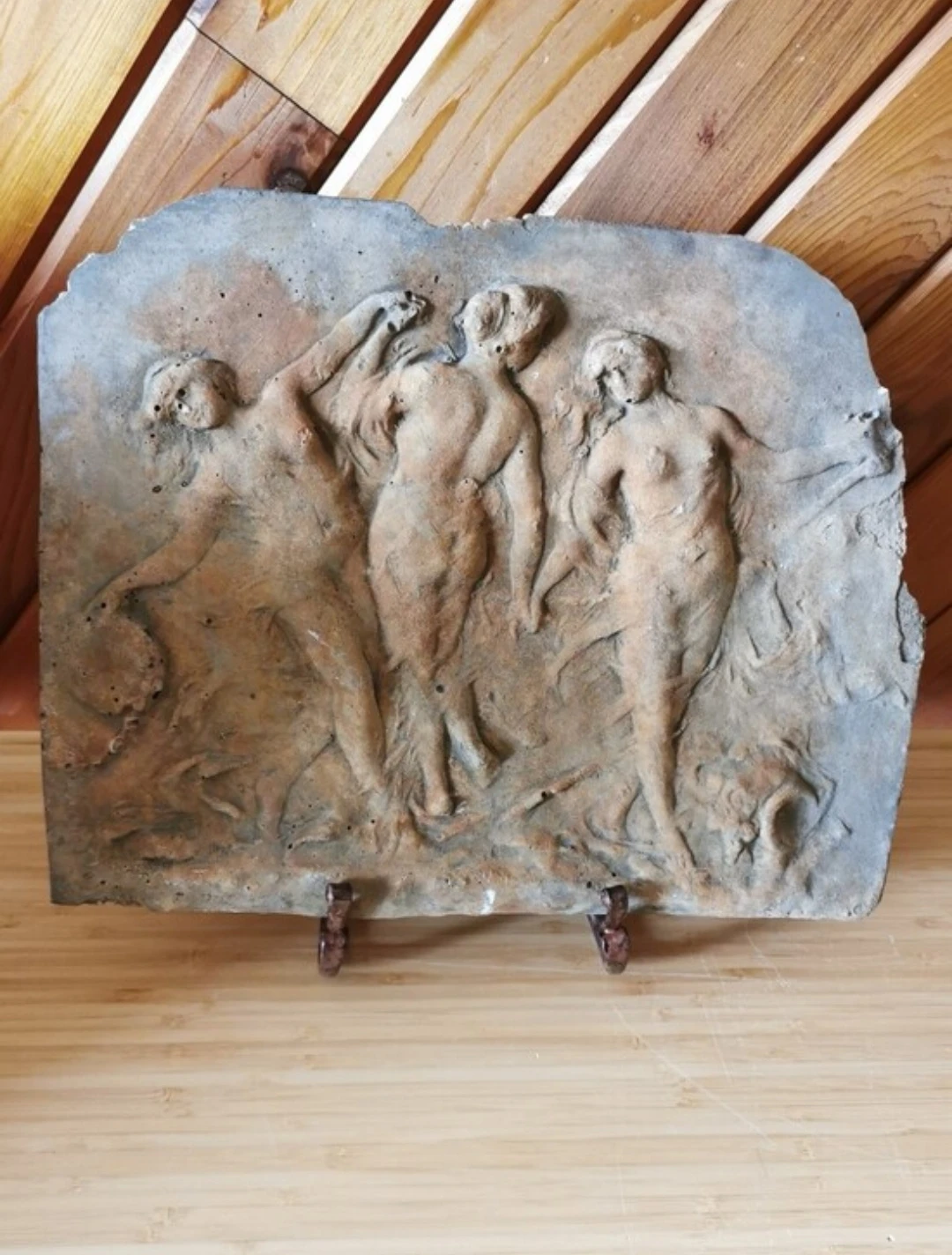 Vintage Neoclassical Bas Relief Plaque Greek Roman Classical Art - photo 5