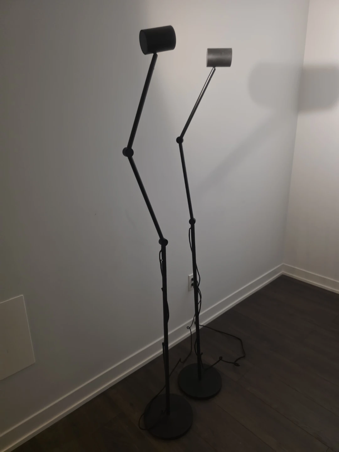 2pcs  Floor/reading lamp, BLACK - photo 2