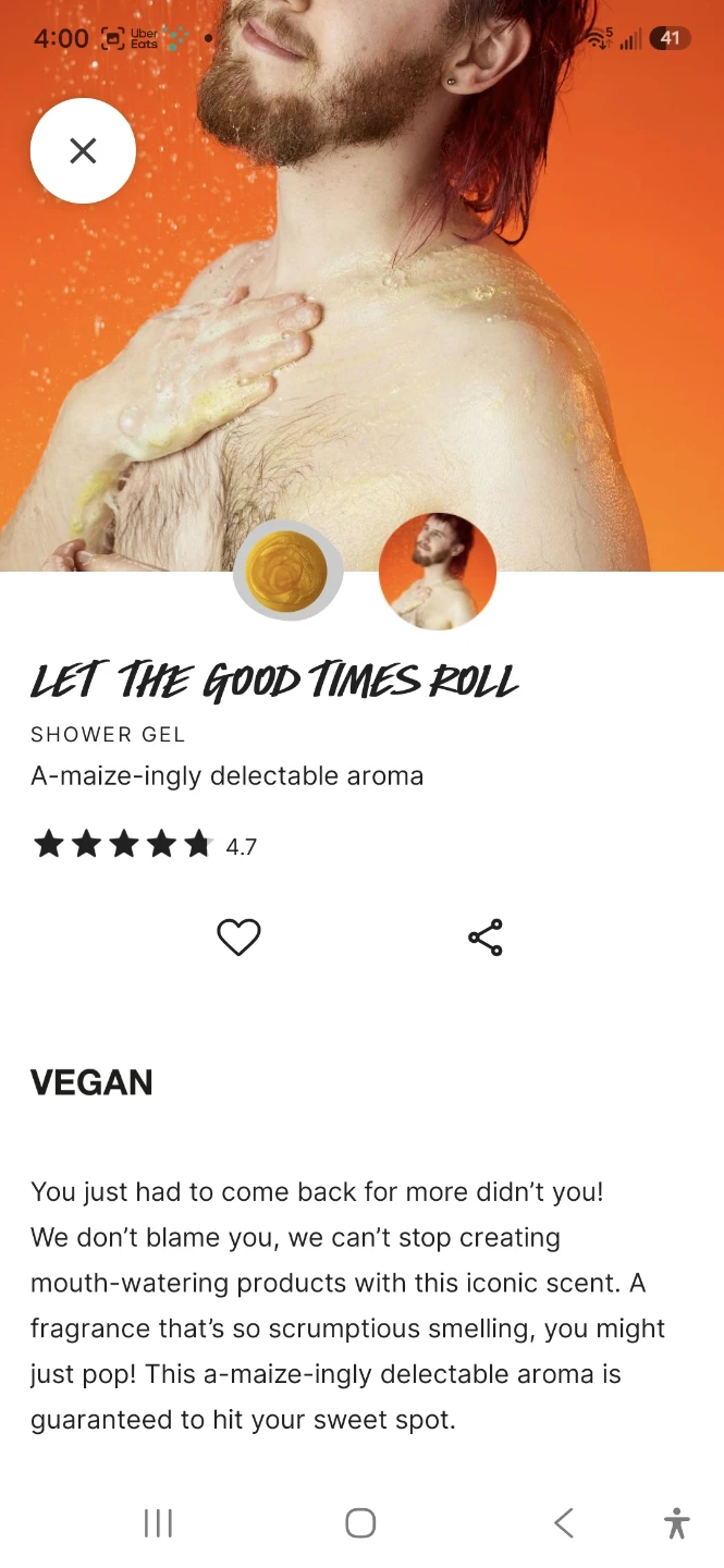 Lush Let The Good Times Roll Shower Gel 100ml