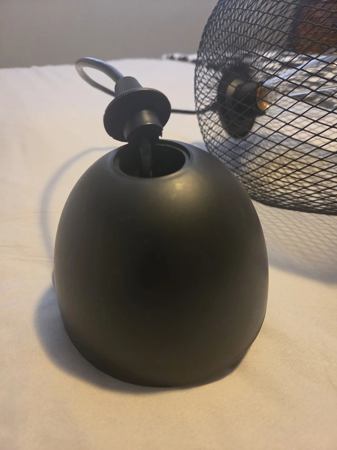 Black Wire Cage Pendant Light - photo 2
