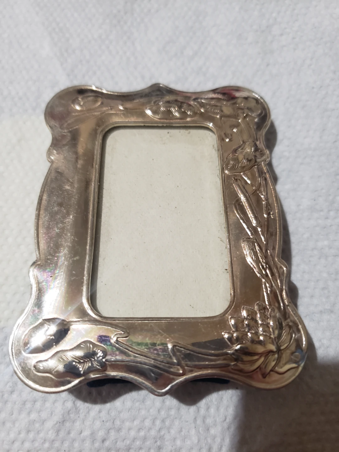 Vintage Metal Floral Picture Frame
