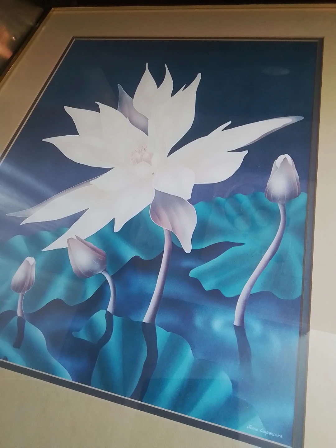 Justin Coopersmith Framed Lotus Print - photo 2