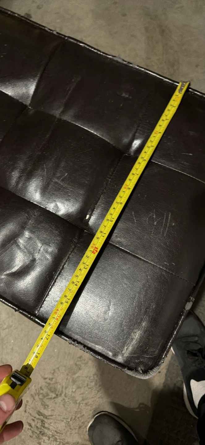Dark Brown Tufted Storage Bench - photo 2