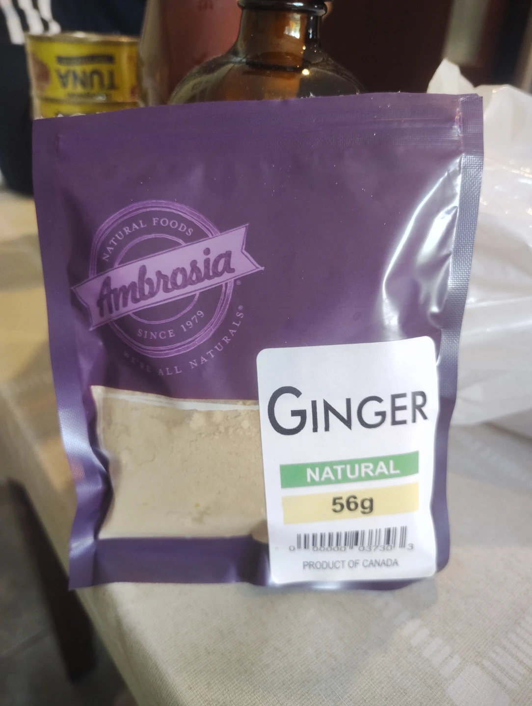 Ambrosia Natural Ginger Powder 56g