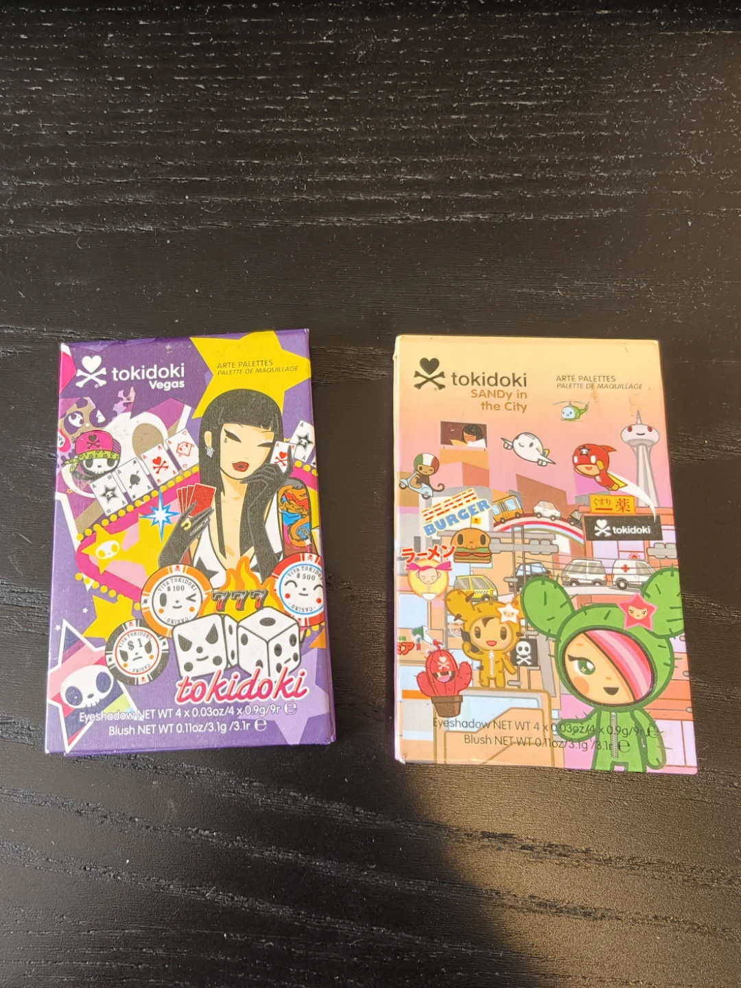 2 Tokidoki Arte Palettes: Vegas & Sandy in the City
