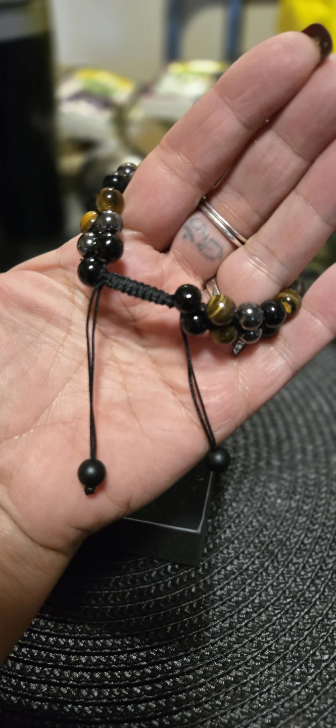 Tiger Eye and Hematite Beaded Bracelet - photo 4