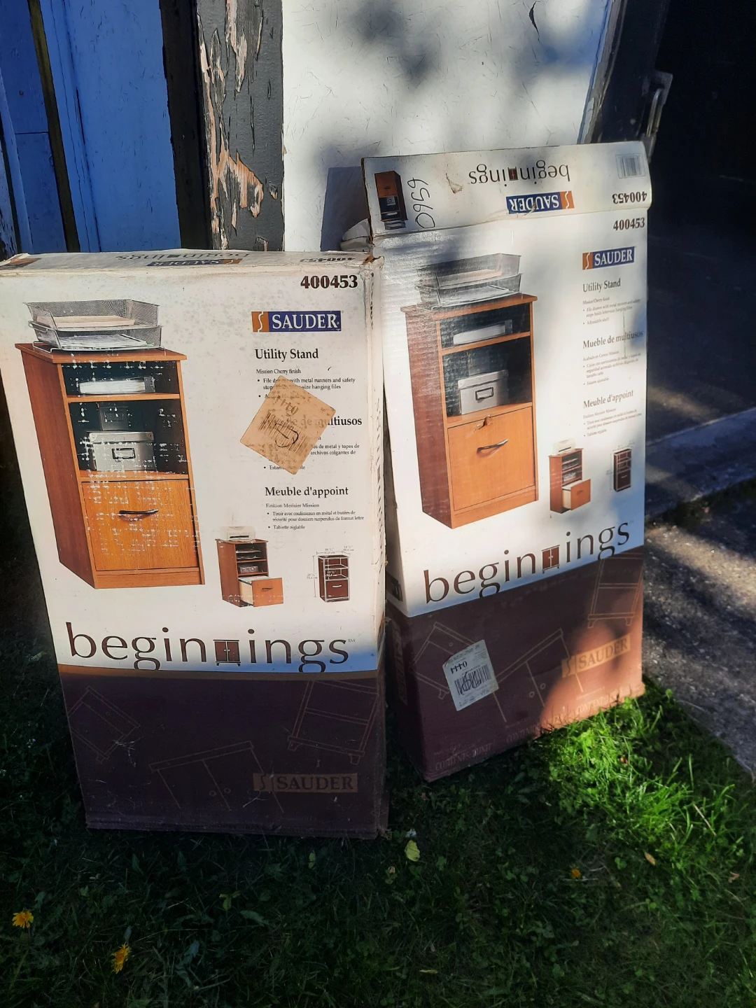 Sauder Beginnings Utility Stand, Mission Cherry - photo 2