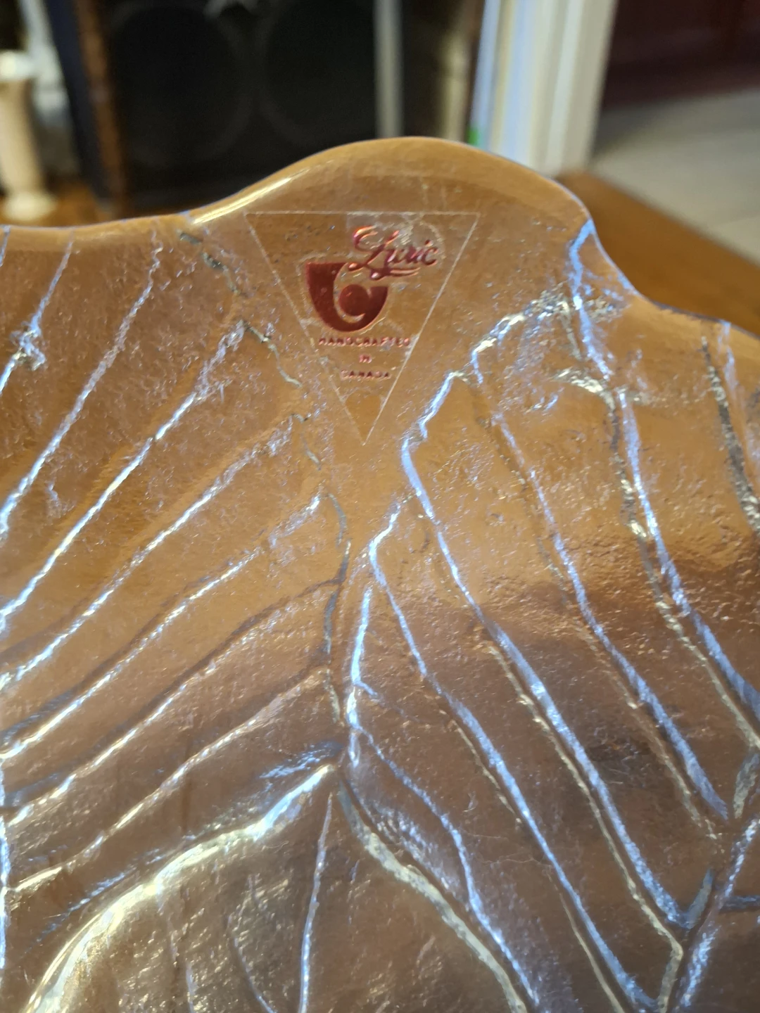 Lyric Handcrafted Glass Leaf Bowl - photo 4