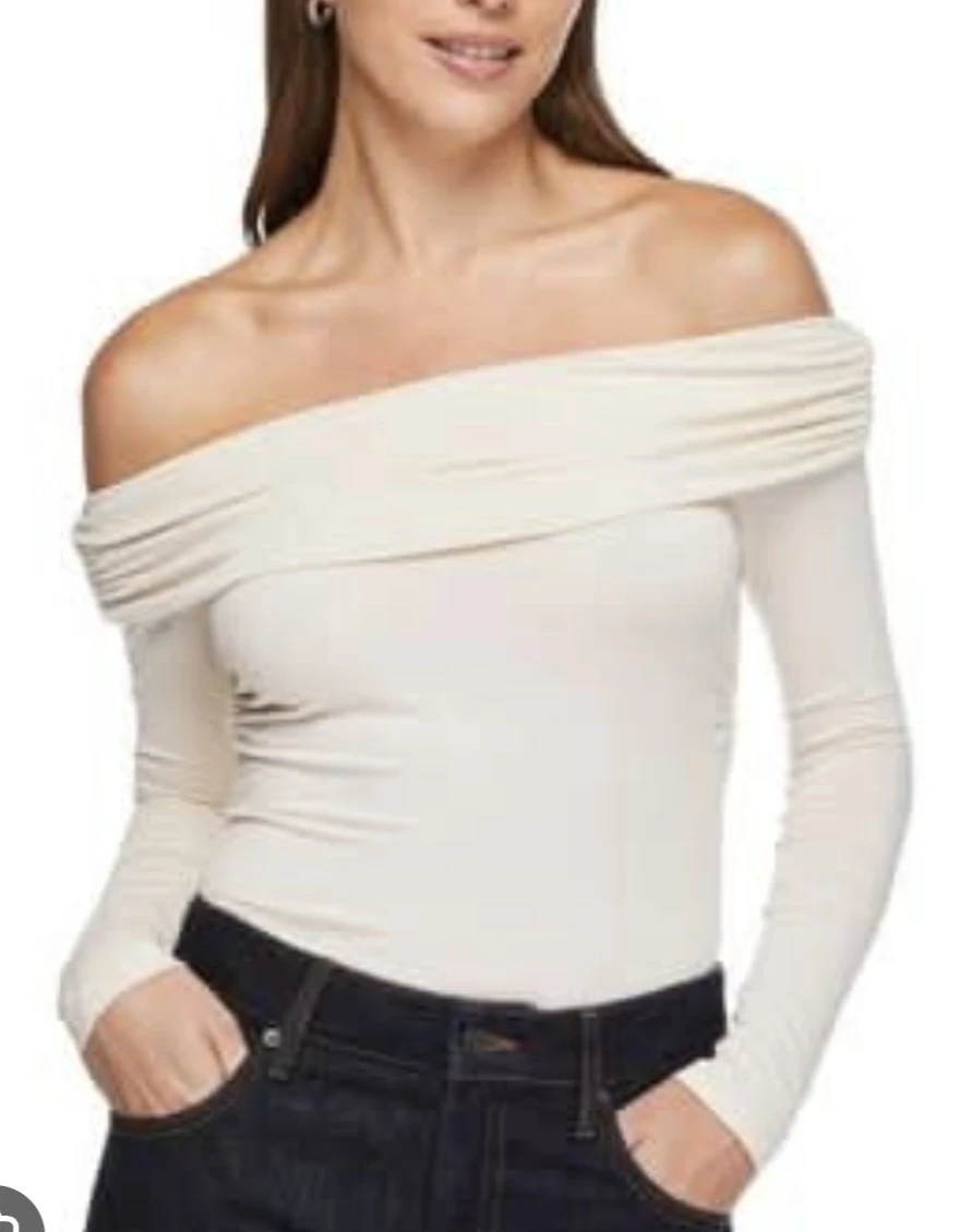 Off-the-Shoulder Long Sleeve Top