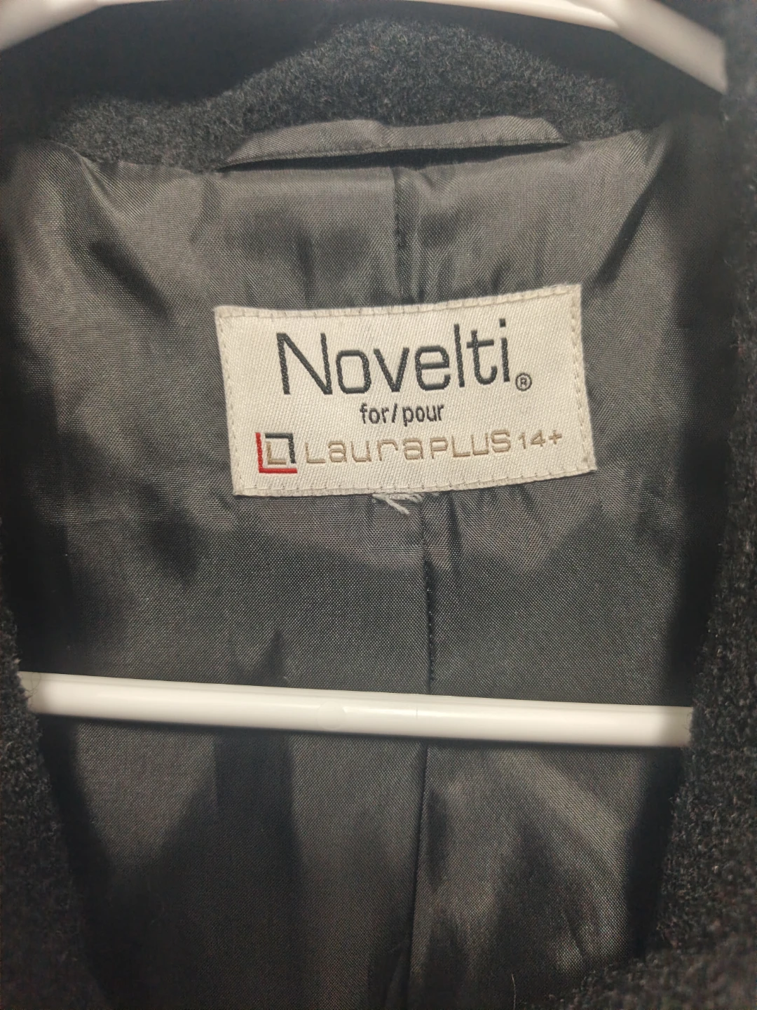 Novelti Laura Plus Black Wool-Blend Coat - photo 3