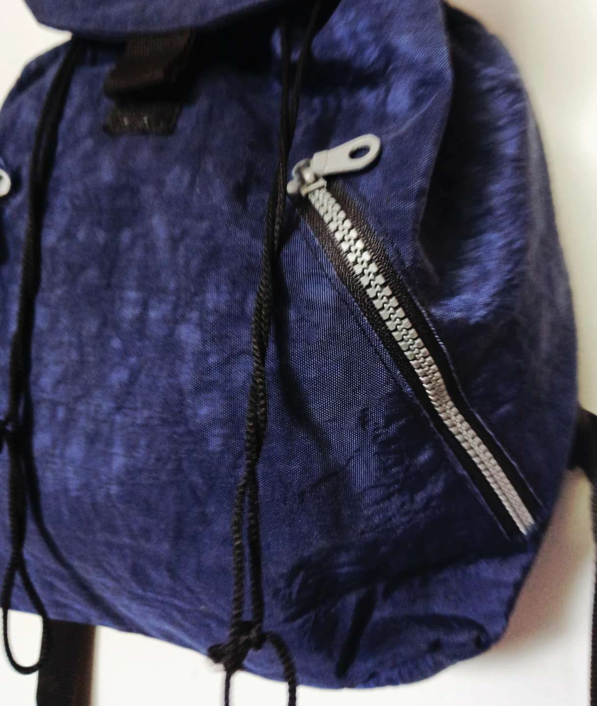 Blue nylon casual backpack - photo 2