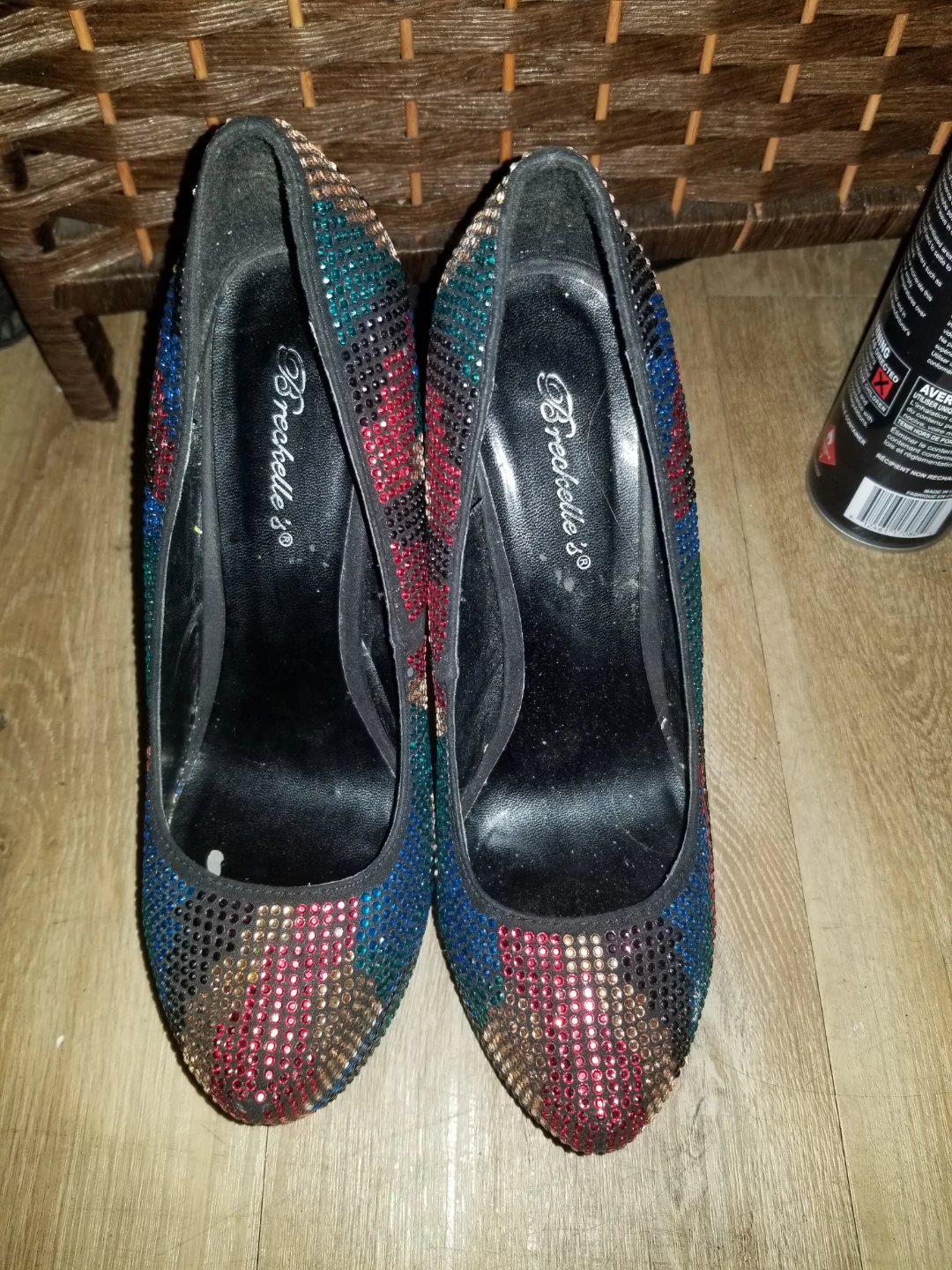 Breckelle's Multi-coloured Rhinestone Heels - photo 2