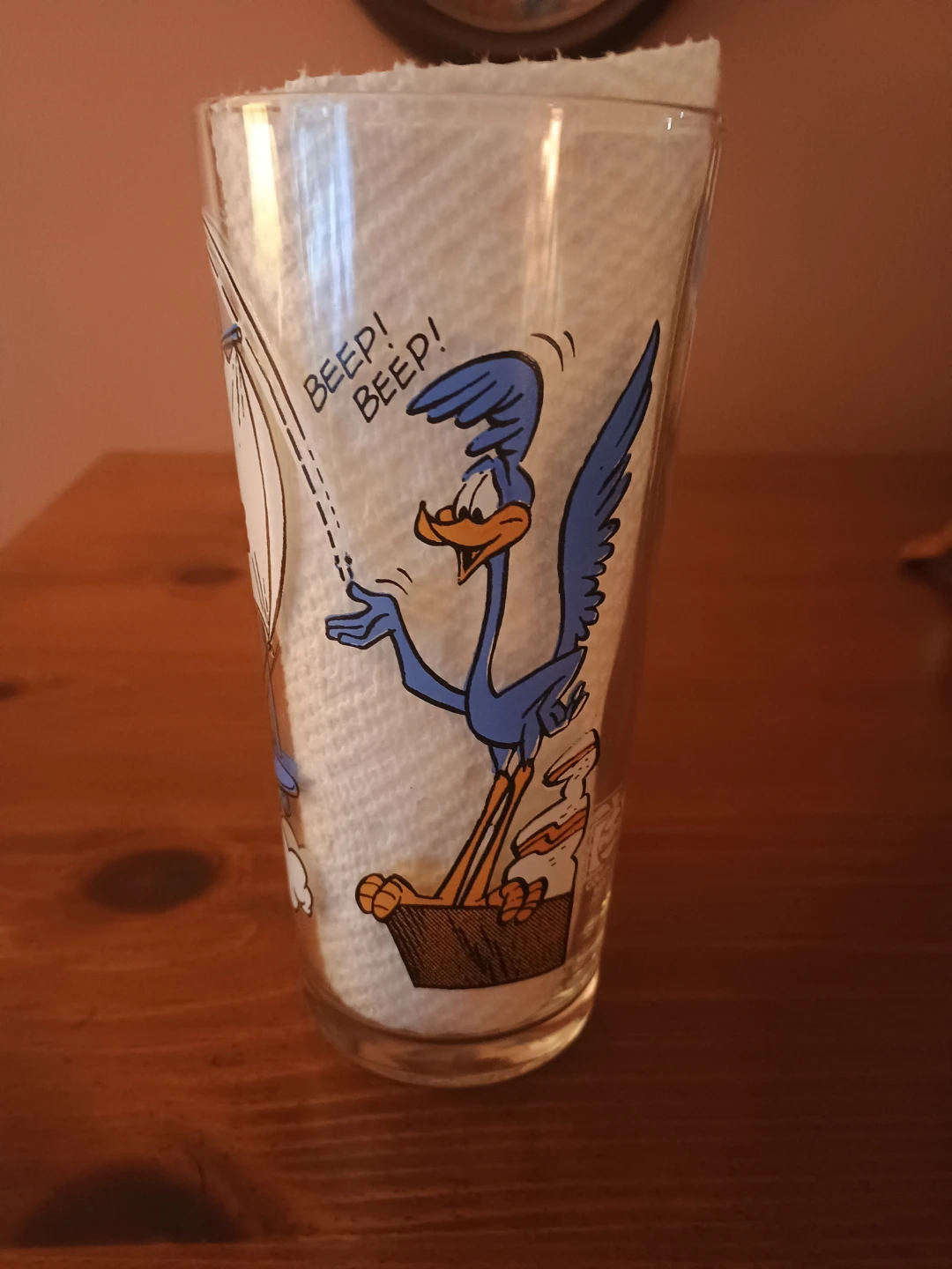 1976 Pepsi Looney Tunes Roadrunner Coyote Sailplane Glass HTF - photo 3