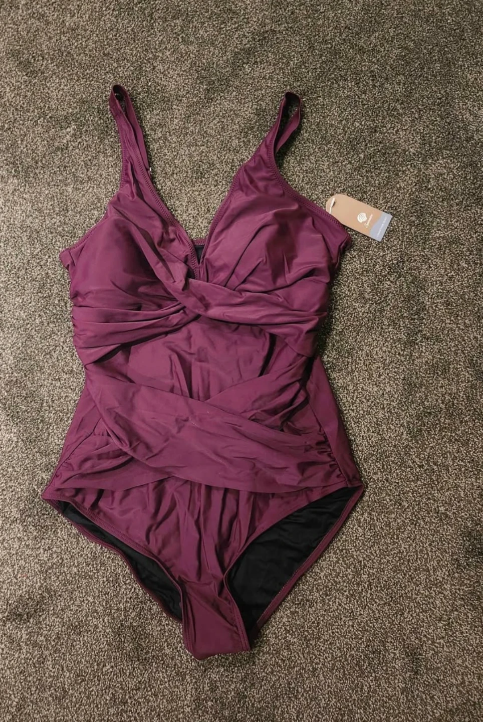 Smismivo One-Piece Swimsuit XL Burgundy 🏈