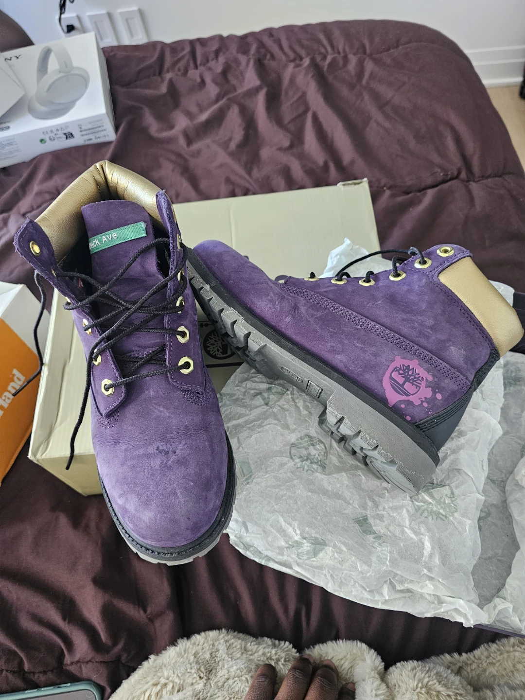 Timberland Purple Boots| Size 6 Junior - photo 2