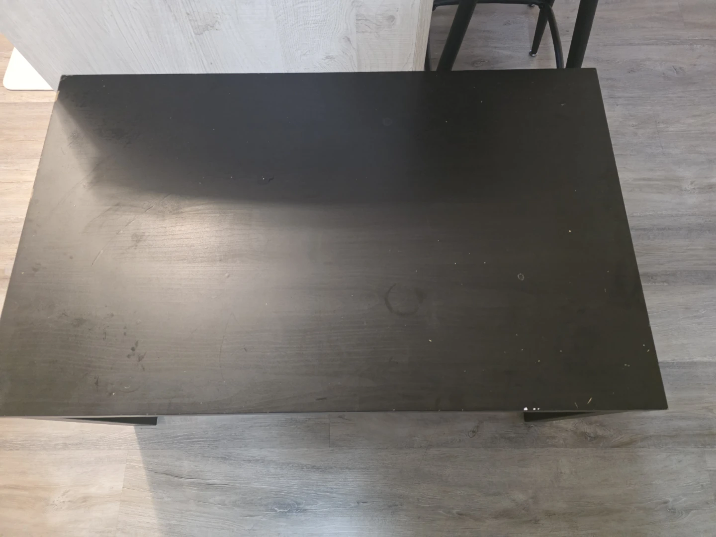 Black coffee table with shelf - photo 2