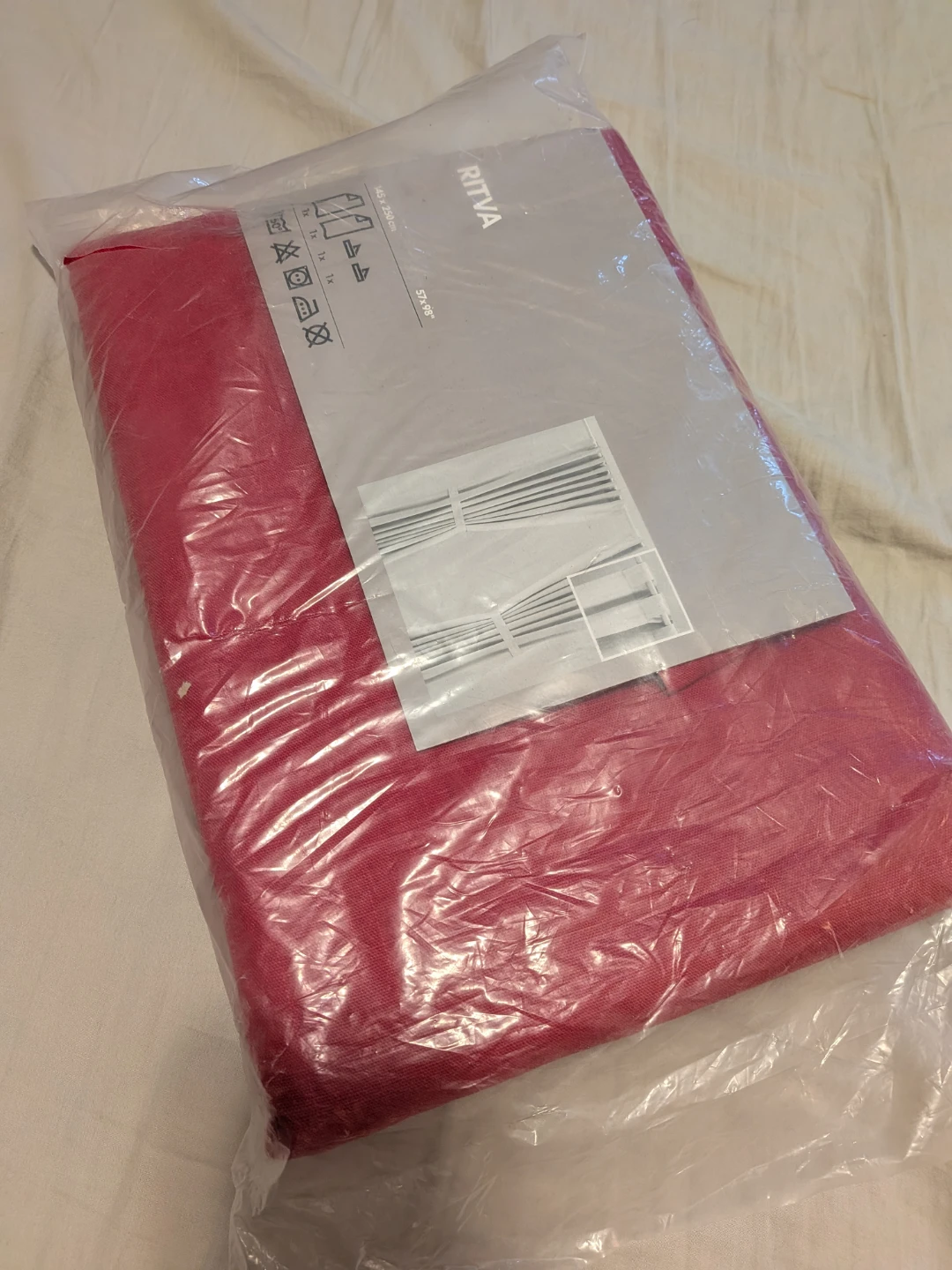 IKEA RITVA Curtains, Red
