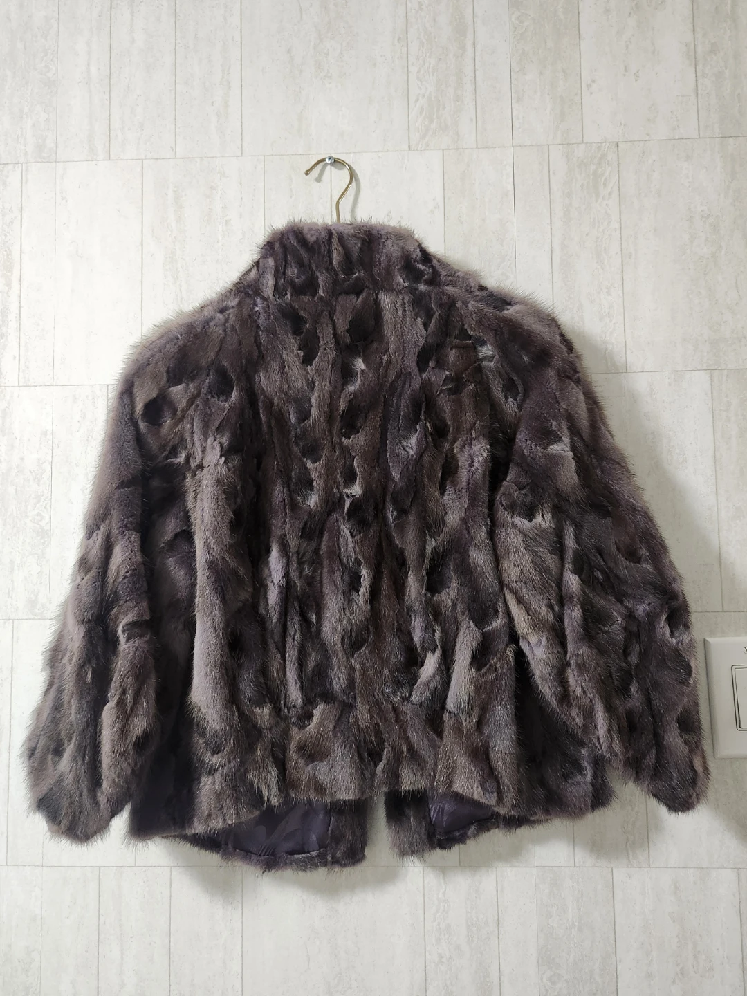 Purple real mink jacket - photo 3