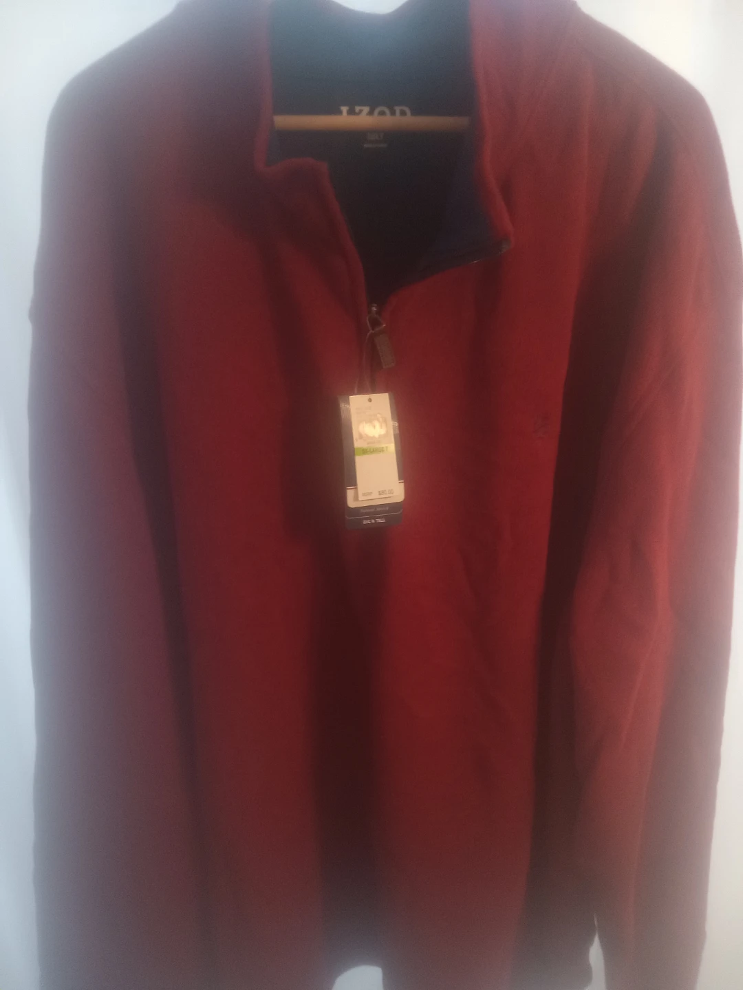 IZOD Spectator Sweatshirt Biking Red 5X-Large Tall