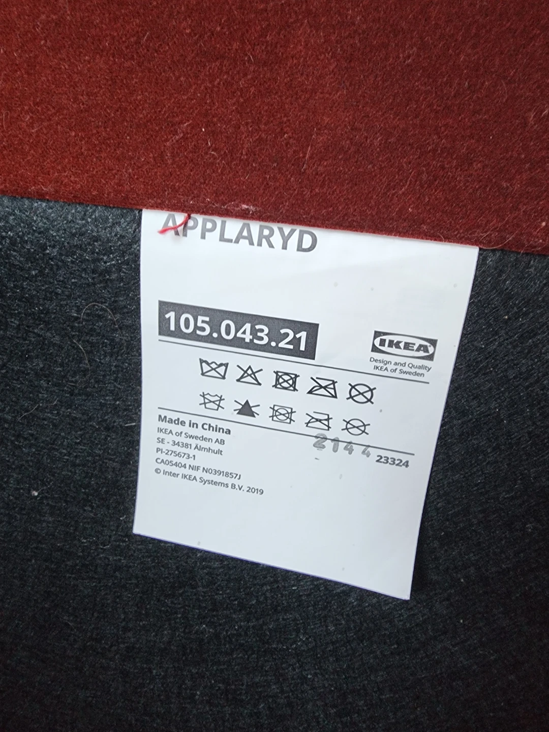 IKEA Applaryd Sectional Sofa in Red - photo 2