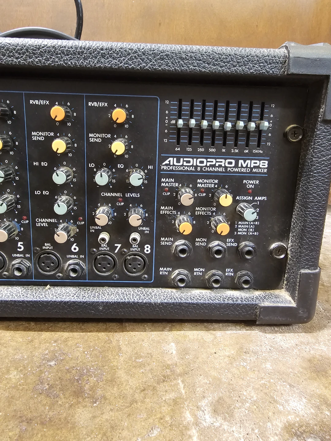 NOT WORKING Audiopro MP8 Powered Mixer - photo 3