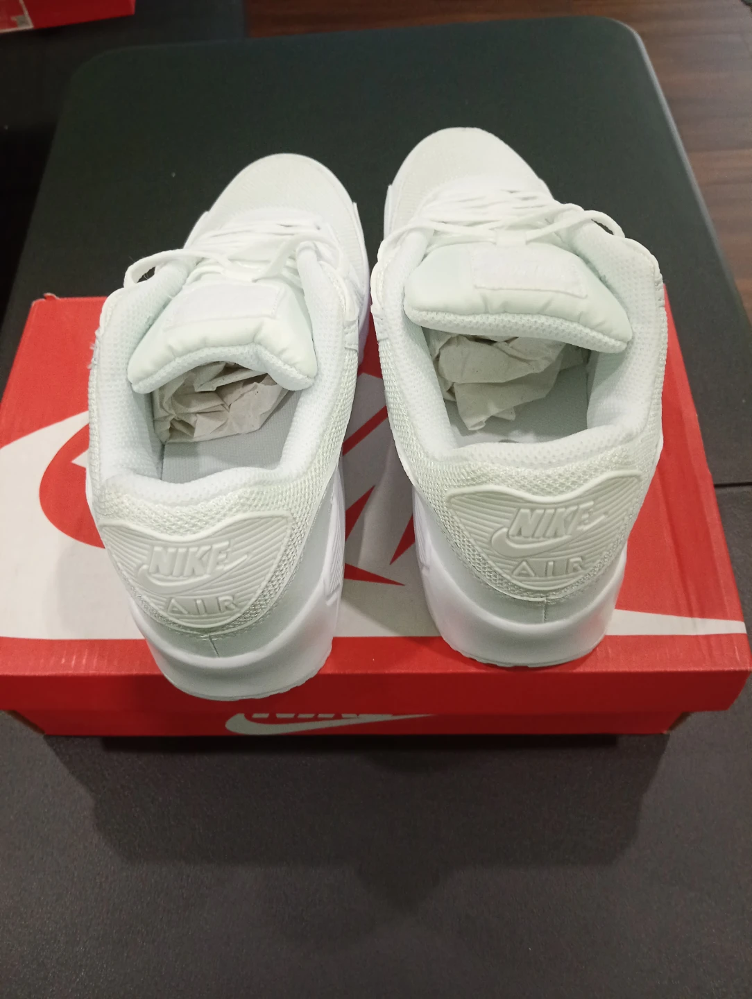 Nike Air Max 90 Triple White women's size 8 - photo 2