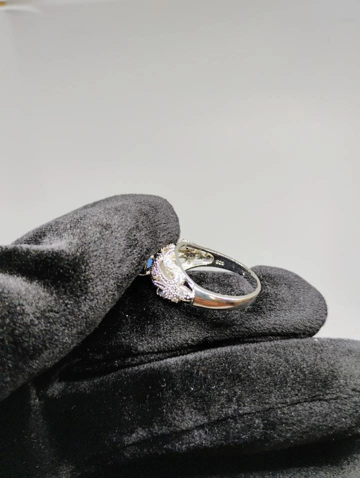 Blue Vintage Flawless Details 925 Ring - photo 2