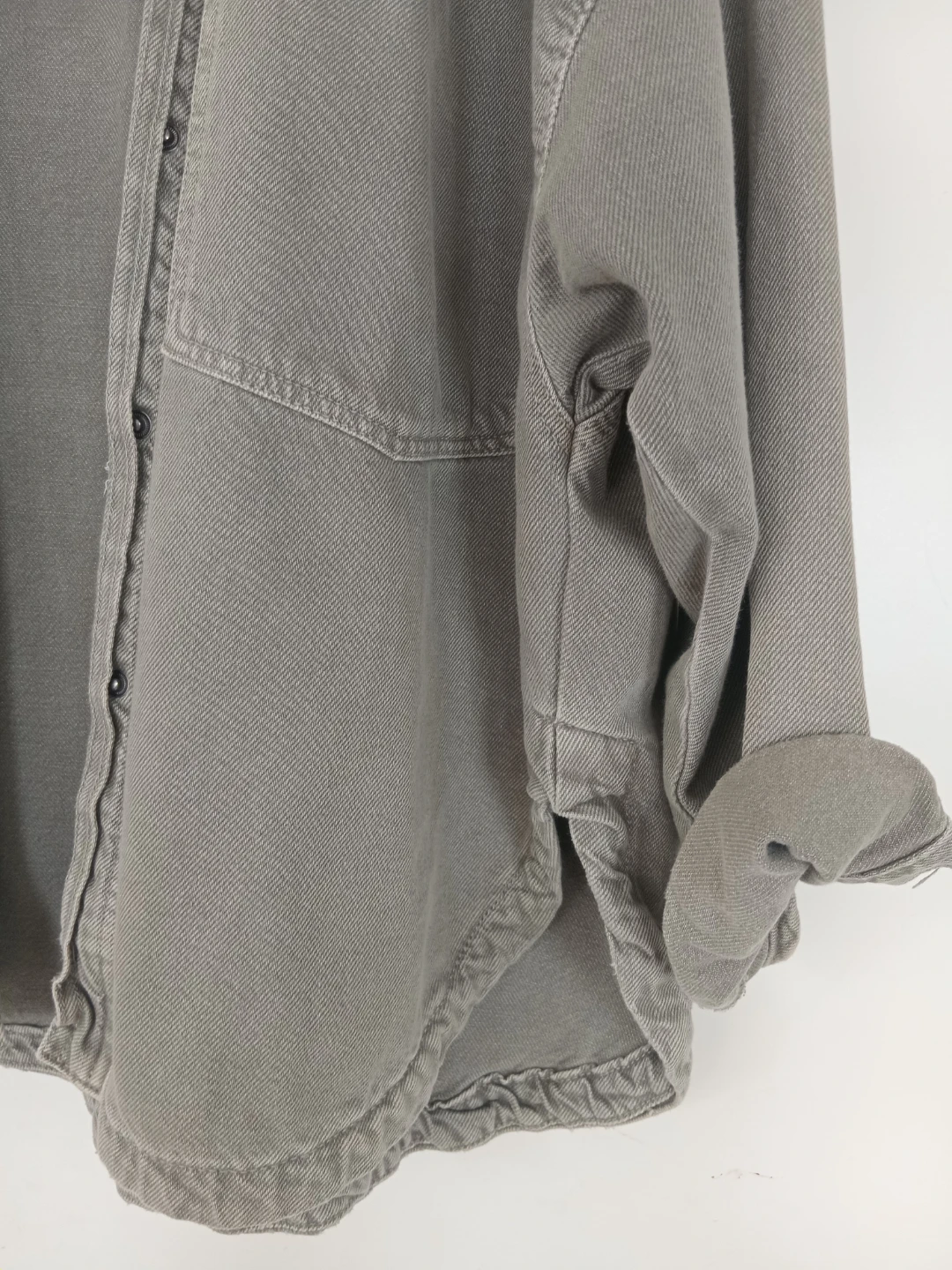 Zara Grey Denim Overshirt - photo 4