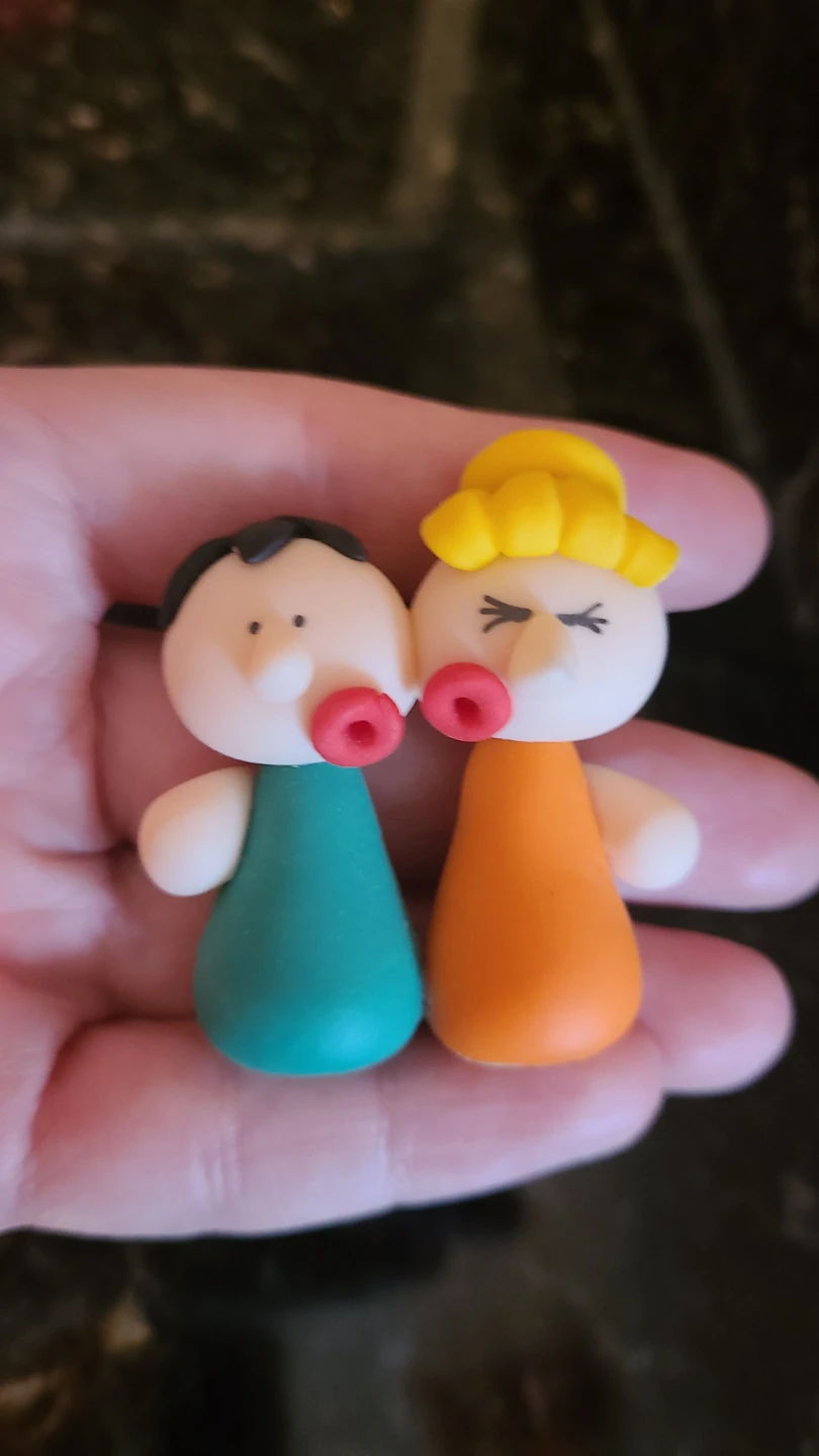 9 Handmade Polymer Clay Miniature Figurines - photo 2
