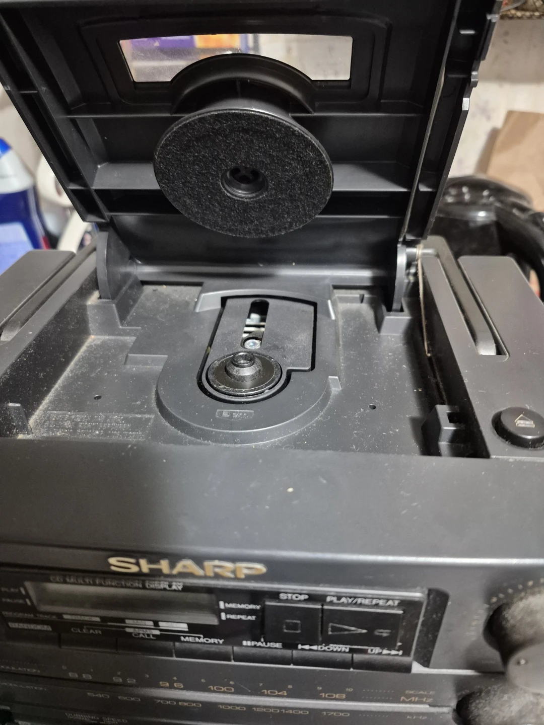 Sharp CD and Dual Cassette Stereo and radio System+ 2 speakers - photo 4