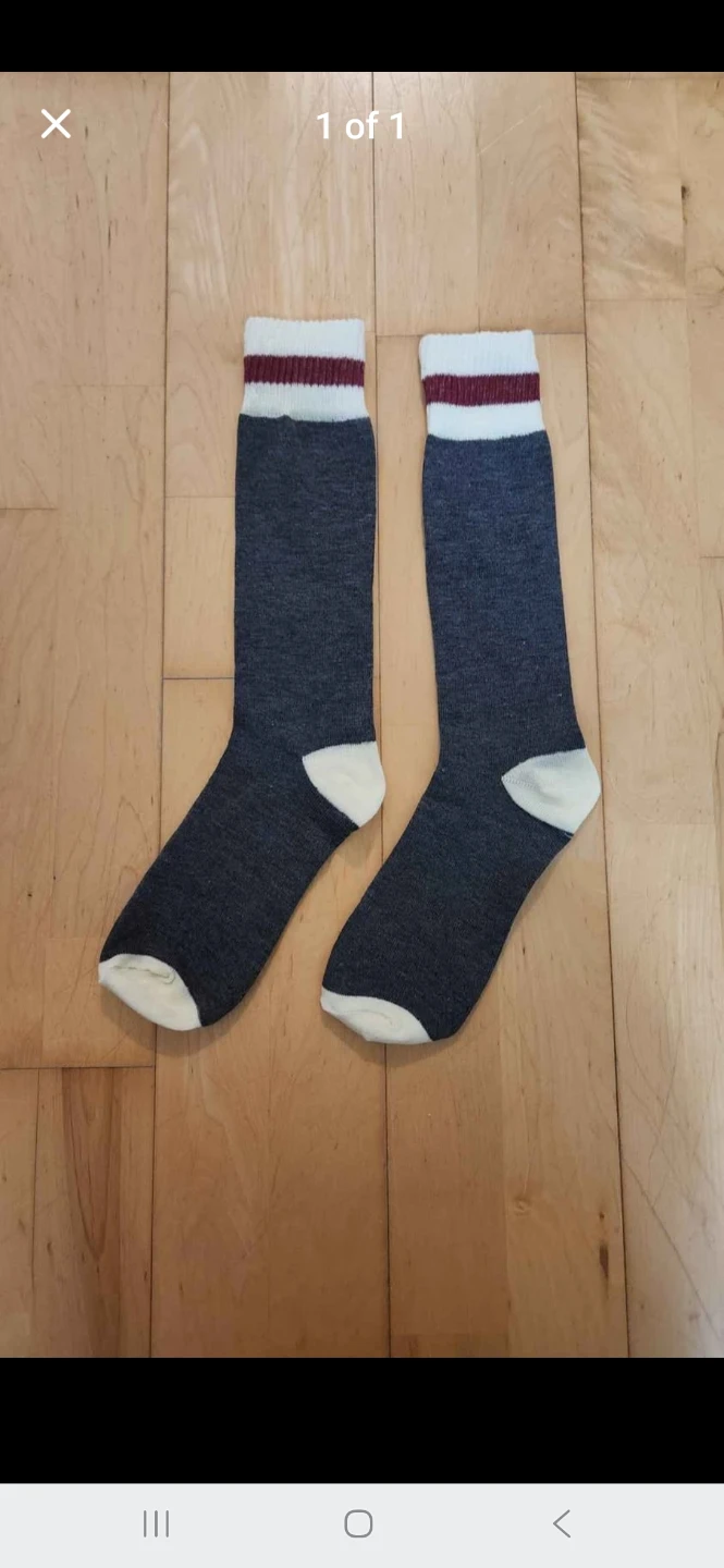 Dark Grey Knee High Crew Socks (Brand New)