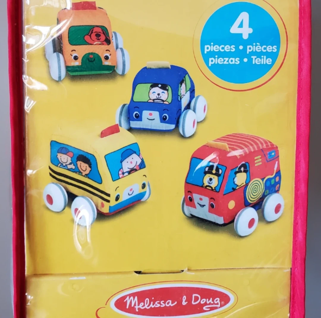 Melissa & Doug K's Kids Pull Back Town Vehicles