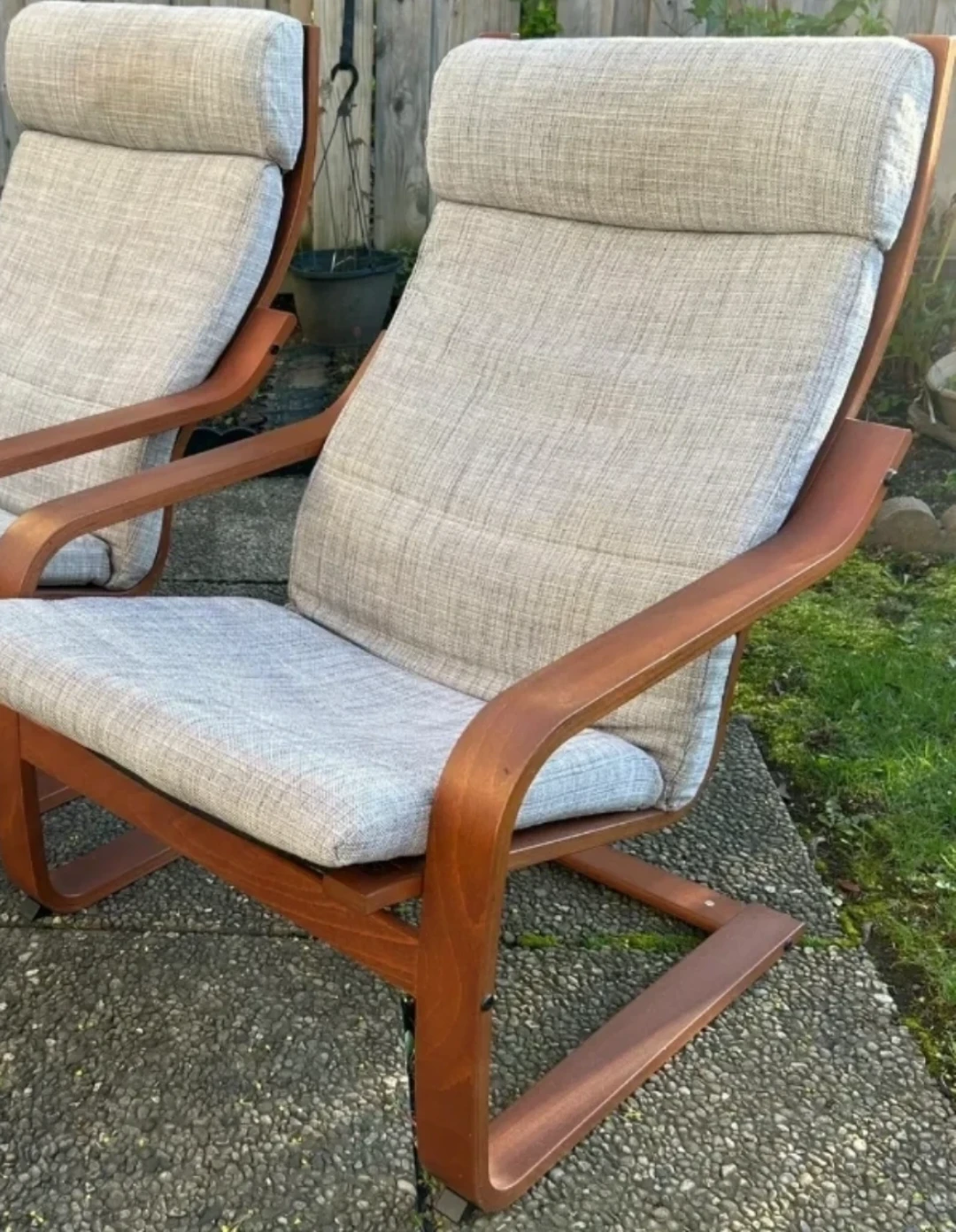 IKEA POÄNG Armchair - Brown Oak Veneer