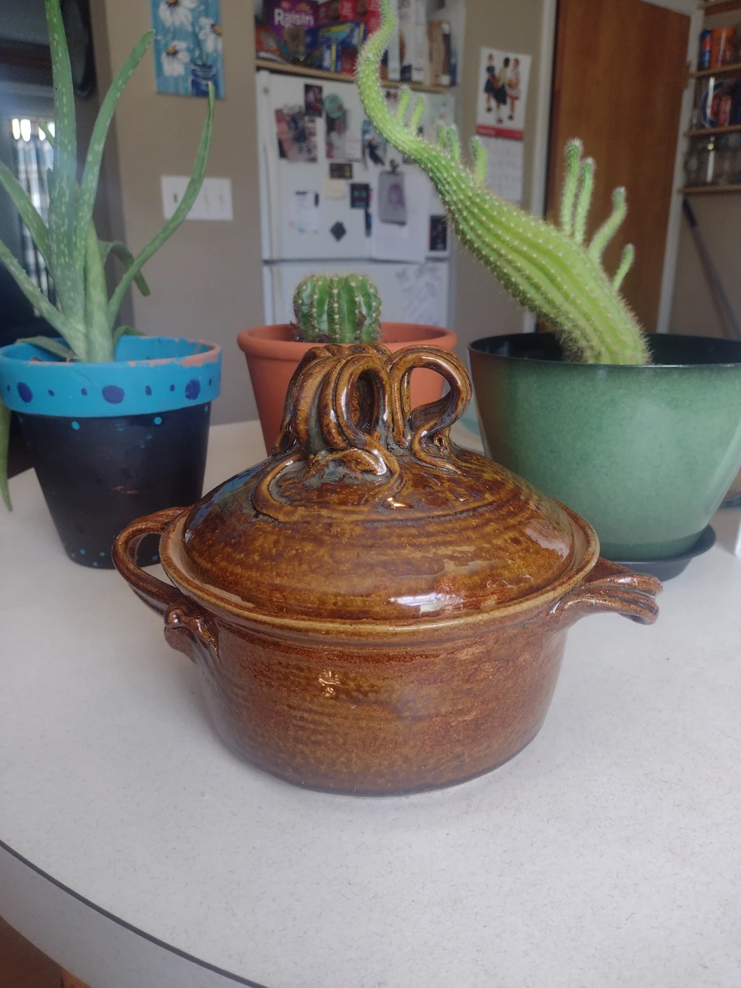 Handcrafted Vintage Ceramic Chicken Baker