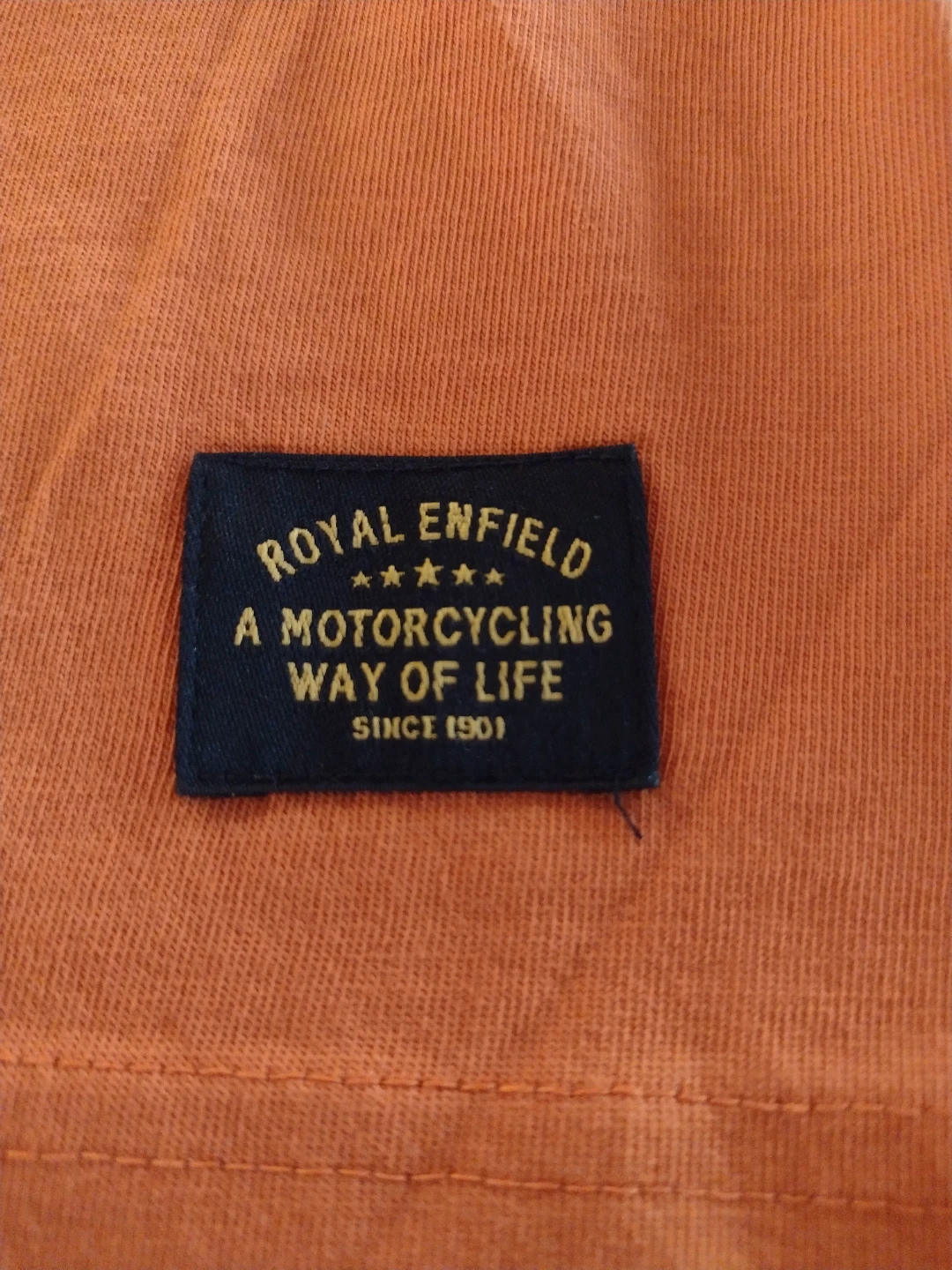 Royal Enfield Motorcycle T-Shirt Rust Orange - photo 3