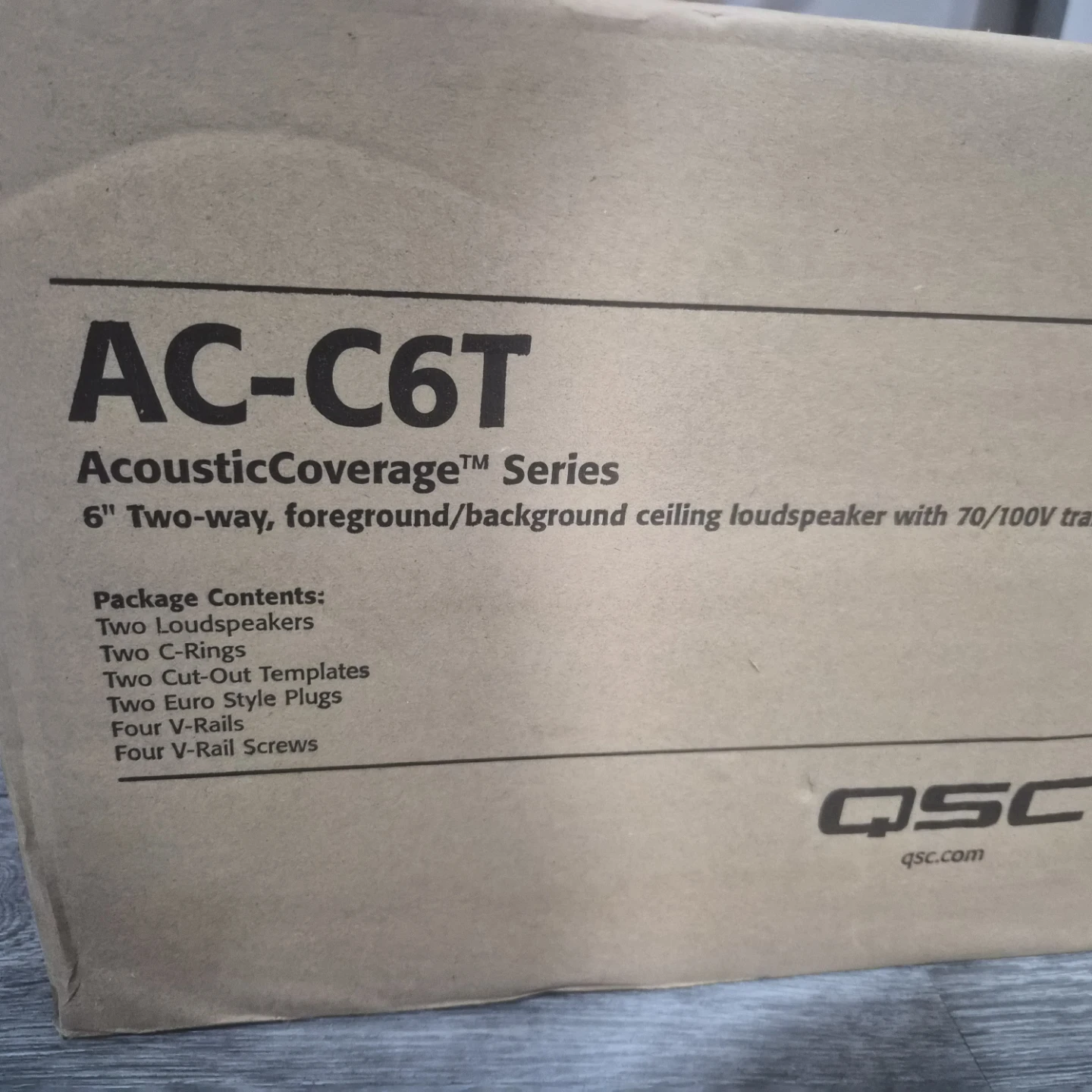 2 PAIR QSC AC-C6T AcousticCoverage Series Ceiling Loudspeakers - photo 2