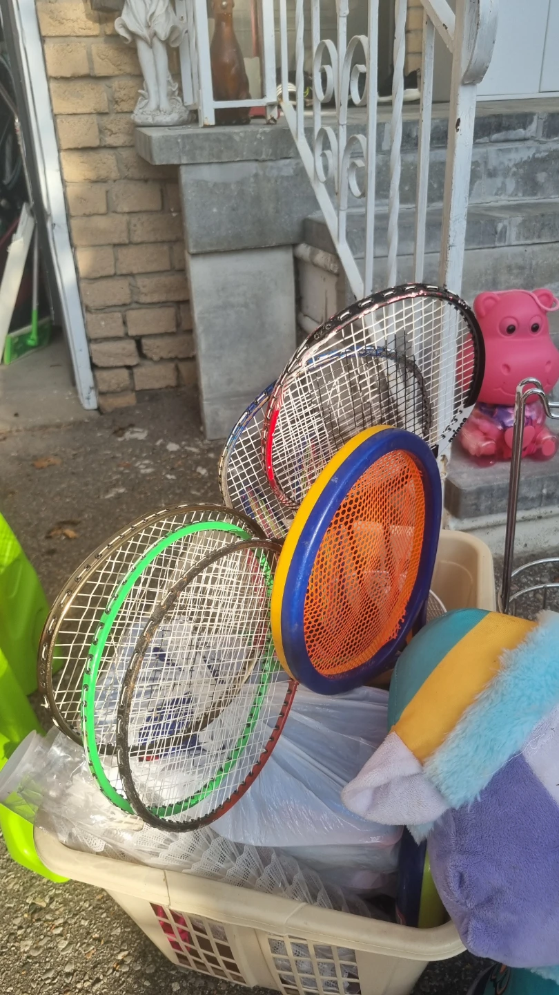 Assorted Badminton and Toy Rackets
