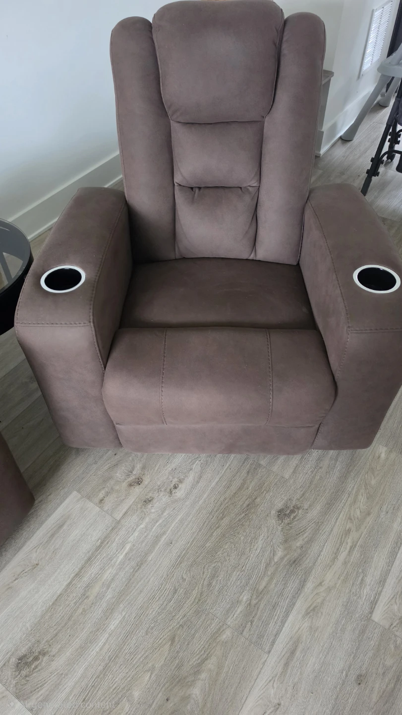 Brown Reclining Sofa and Chair Set - photo 3