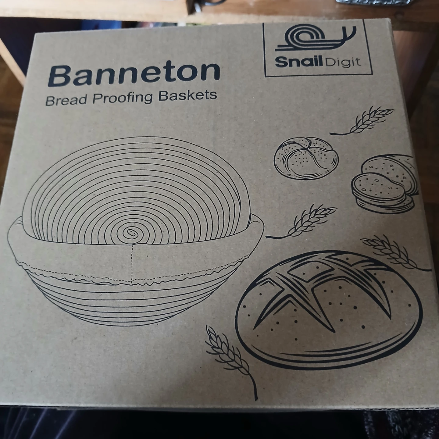 SnailDigit Banneton Bread Proofing Baskets