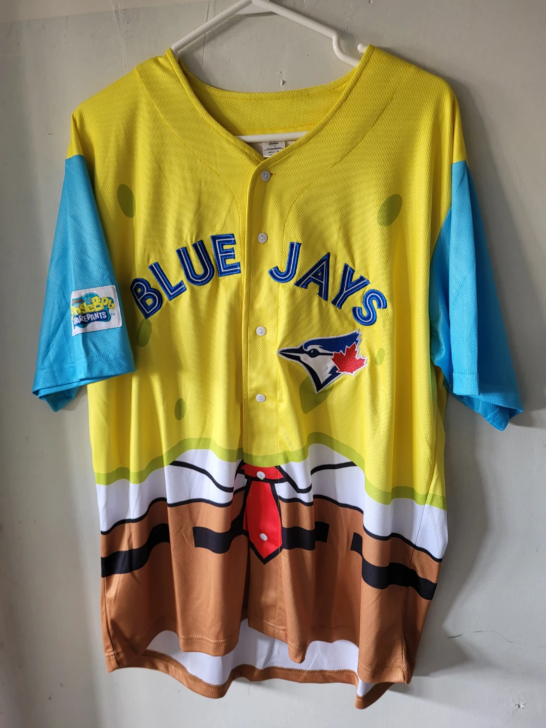 Rare Toronto Blue Jays SpongeBob Jersey - Adult Medium