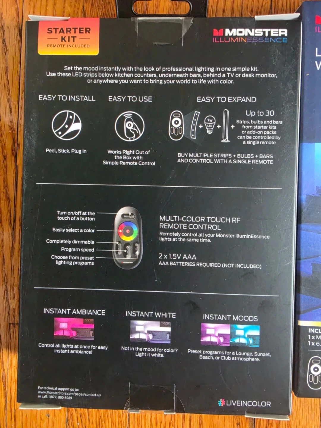 3 Monster LED Strip Light Kits with Remote 🏈 - photo 3