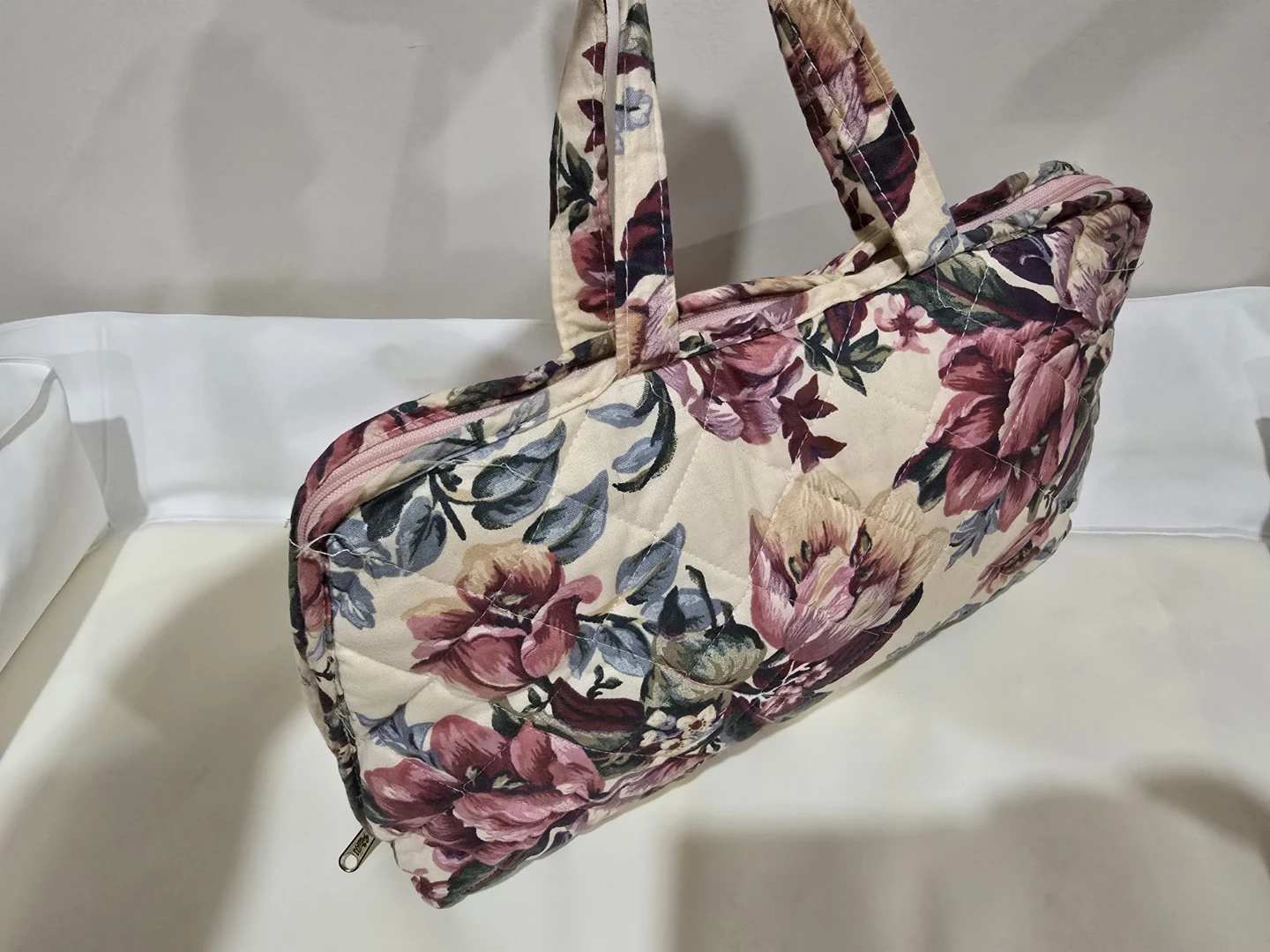 Quilted Floral Cosmetic Bag - photo 2