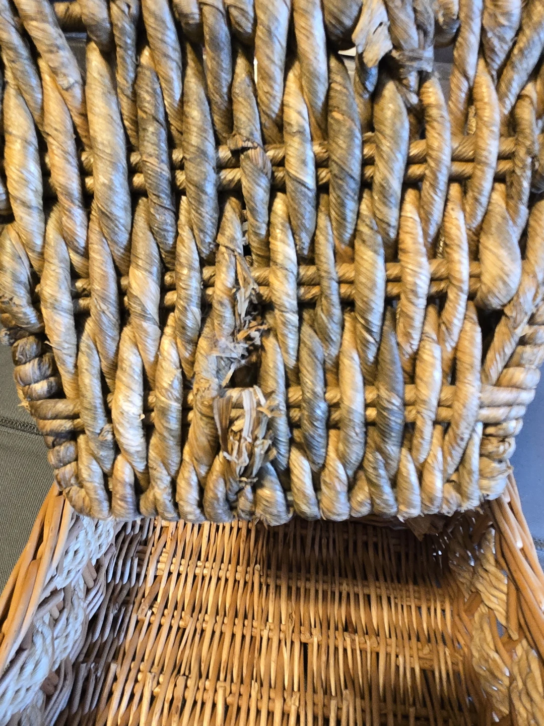Premium Boho Wicker & Seagrass Storage Baskets - 2-Piece Set - photo 5