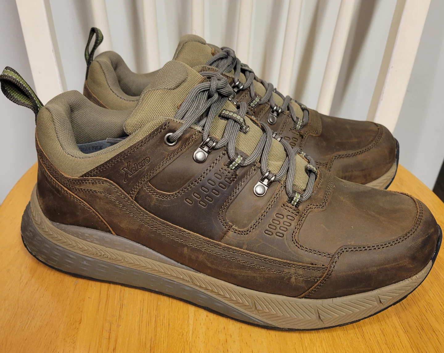 Xelero Steadfast Mens Hiker Low Crazy Horse Brown Shoes Sz 11 XW - photo 2